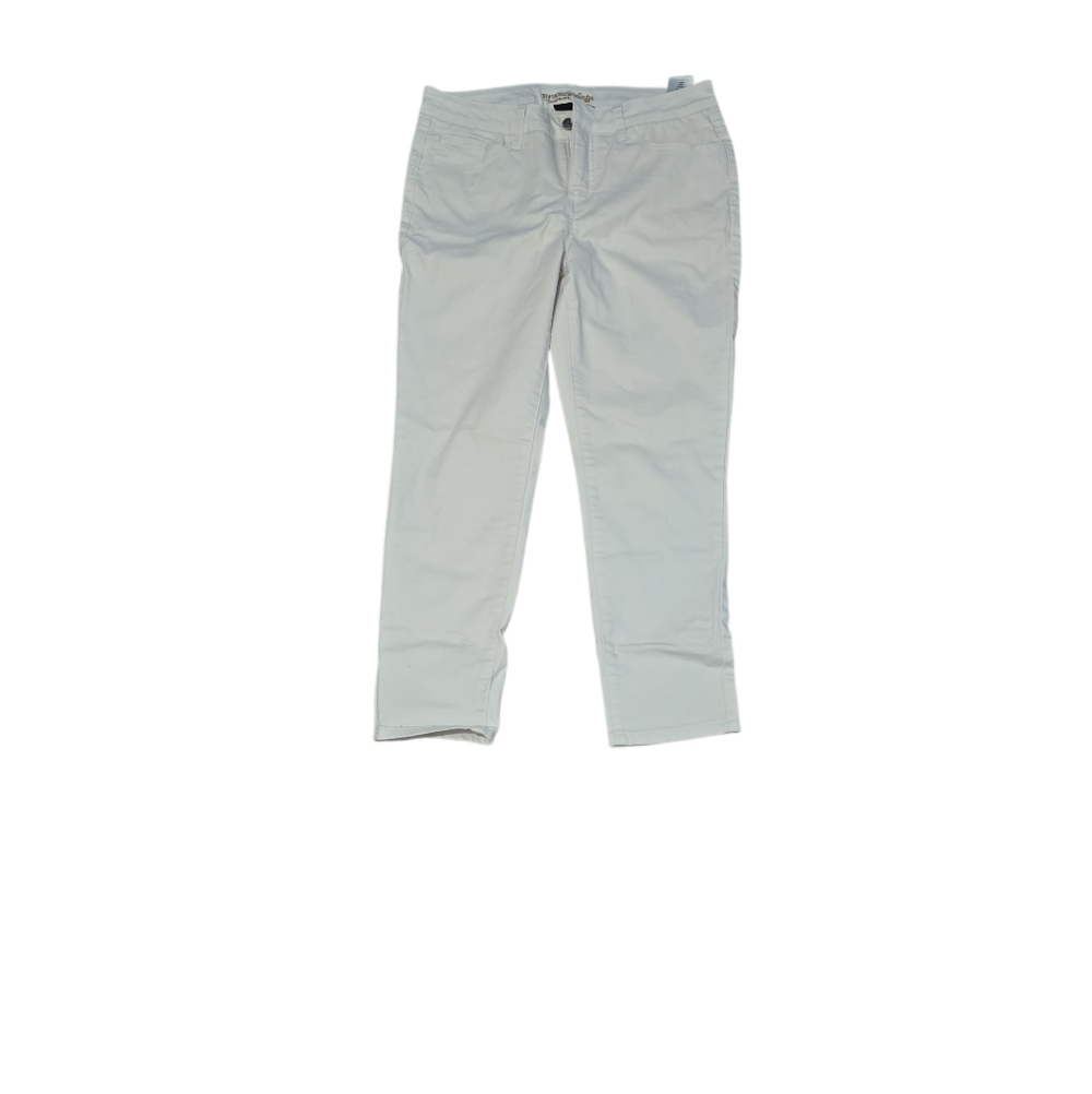 White Straight-Leg Pants